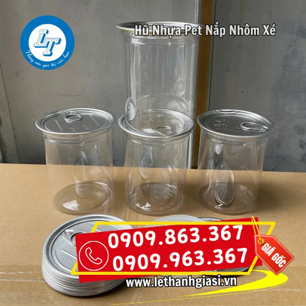 HŨ NHỰA PET NẮP NHÔM XÉ