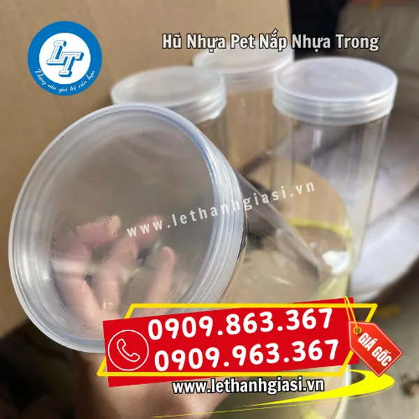 HŨ NHỰA PET NẮP NHỰA TRONG