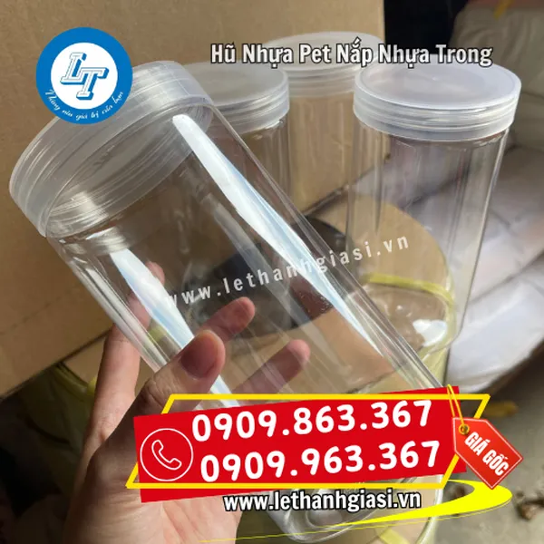 HŨ NHỰA PET NẮP NHỰA TRONG