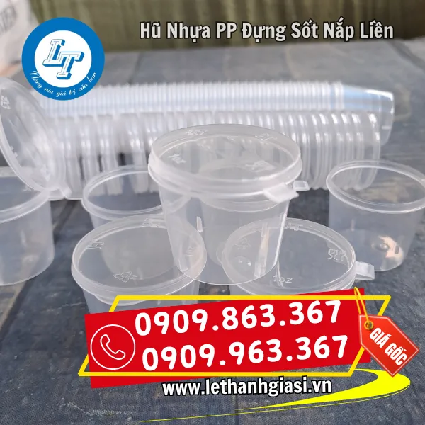 HŨ NHỰA PP ĐỰNG SỐT NẮP LIỀN