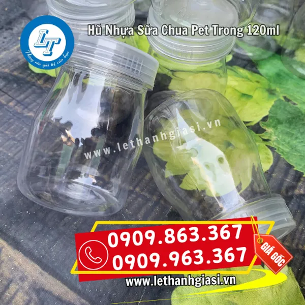 HŨ NHỰA SỮA CHUA PET TRONG 120ML