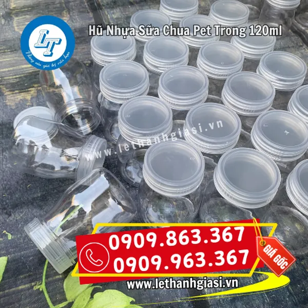 HŨ NHỰA SỮA CHUA PET TRONG 120ML