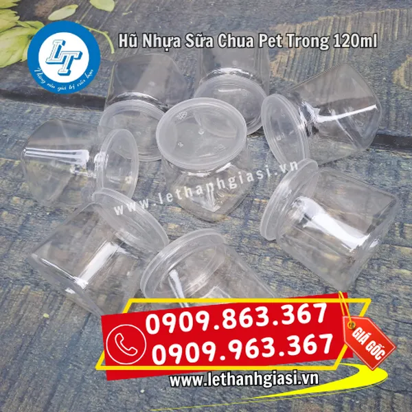 HŨ NHỰA SỮA CHUA PET TRONG 120ML