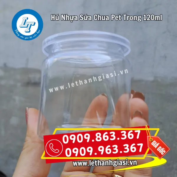 HŨ NHỰA SỮA CHUA PET TRONG 120ML