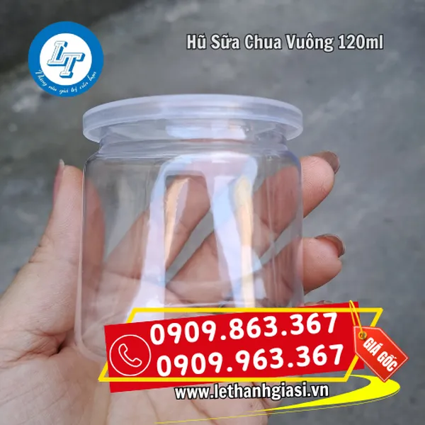 HŨ SỮA CHUA VUÔNG 120ML