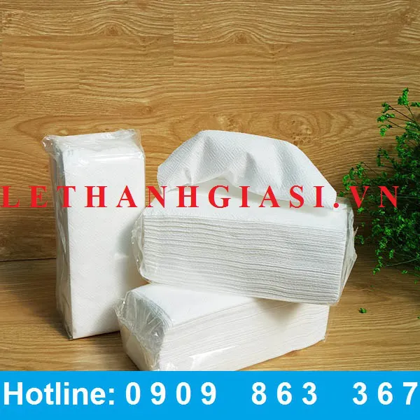 KHĂN GIẤY LAU TAY 2 LỚP GẤP 2