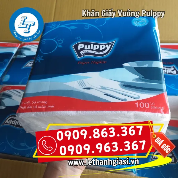 KHĂN GIẤY VUÔNG PULPPY