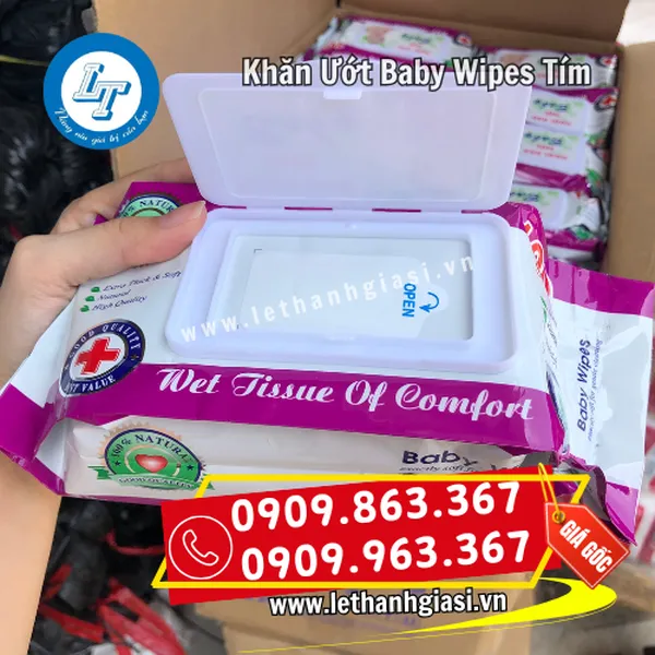 KHĂN ƯỚT BABY WIPES - TÍM