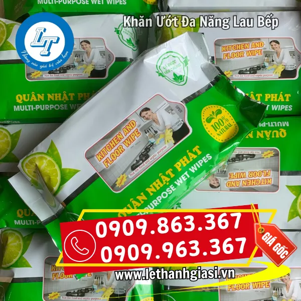 KHĂN ƯỚT ĐA NĂNG LAU BẾP