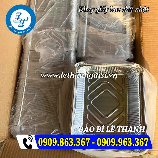 KHAY GIẤY BẠC CHỮ NHẬT