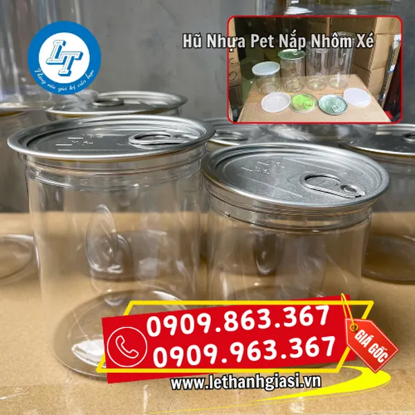HŨ NHỰA PET NẮP NHÔM XÉ