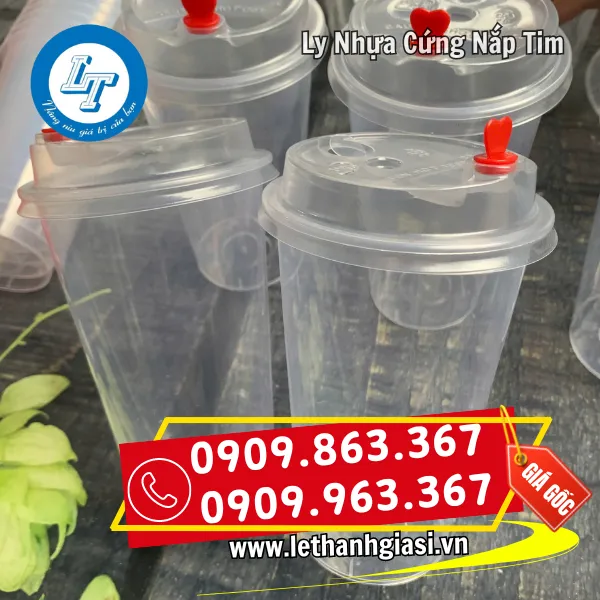 LY NHỰA CỨNG NẮP TIM