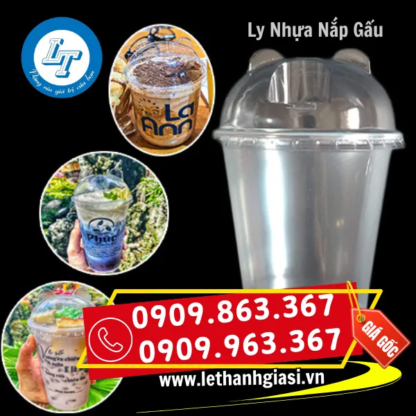 LY NHỰA NẮP CẦU TAI GẤU 700ML