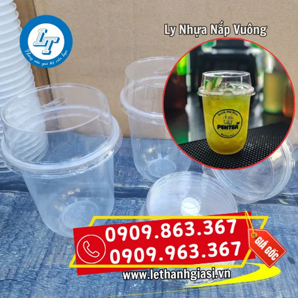 LY NHỰA NẮP VUÔNG