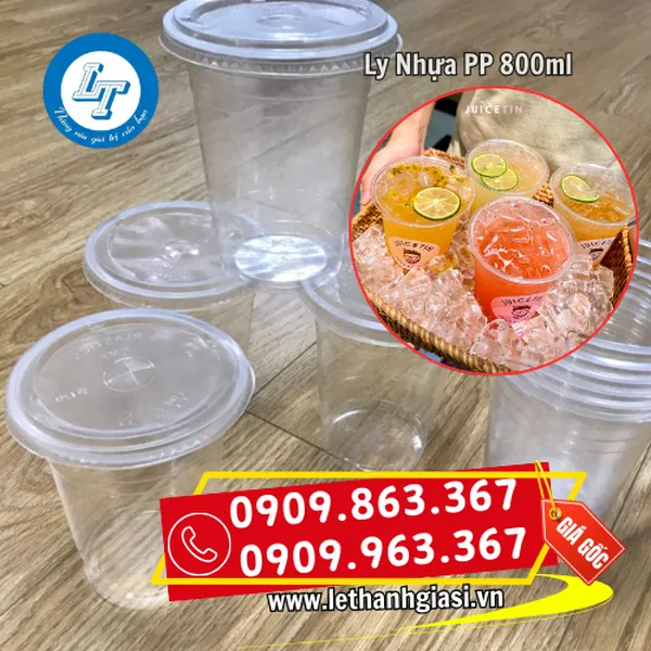 LY NHỰA PP TRƠN 800ML