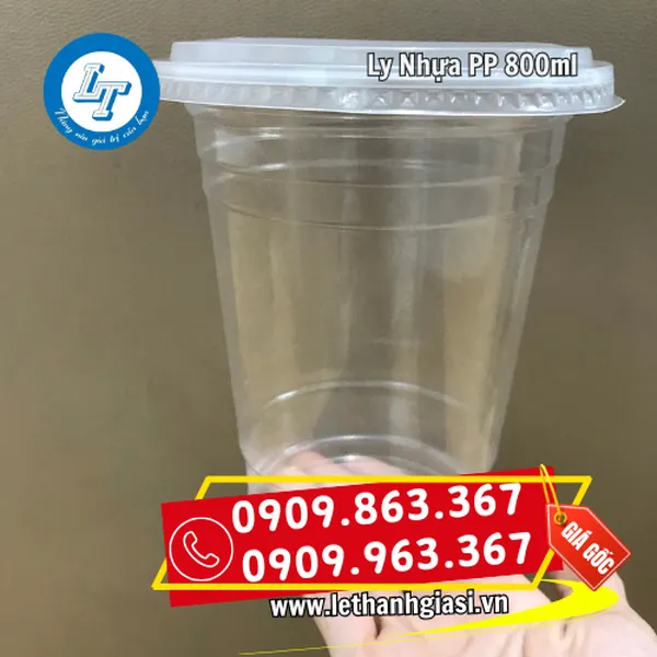 LY NHỰA PP TRƠN 800ML