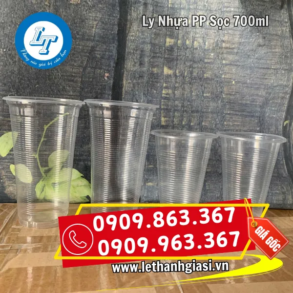 LY NHỰA PP 700ML SỌC
