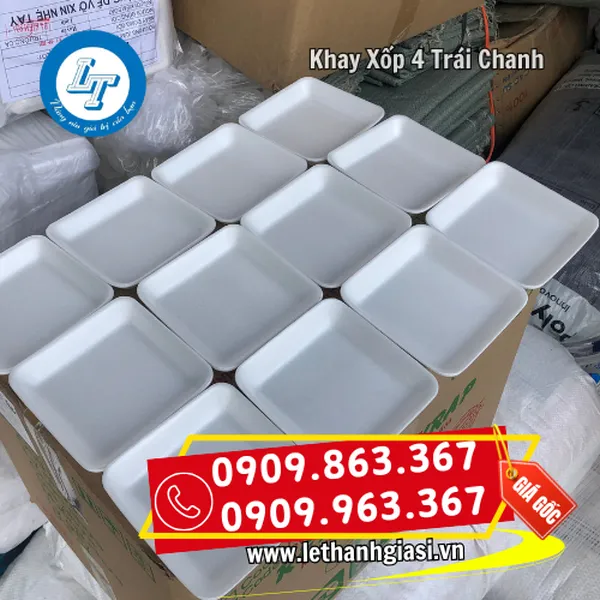 KHAY XỐP 4 TRÁI CHANH