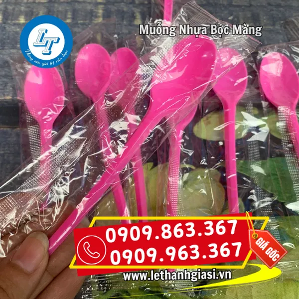 MUỖNG NHỰA BỌC MÀNG