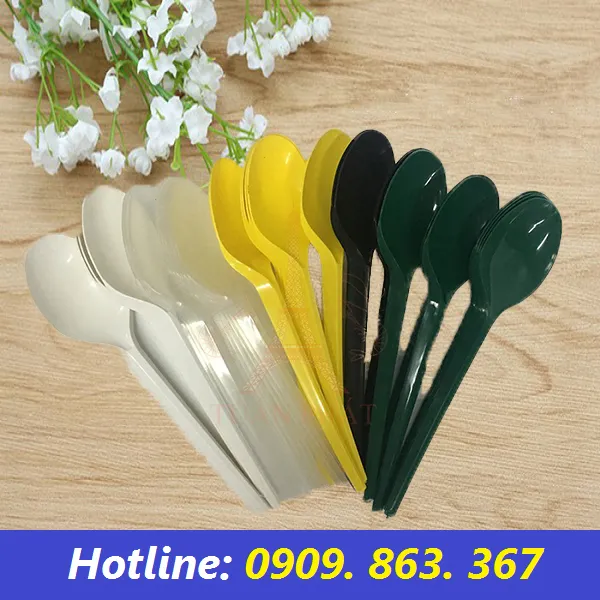 MUỖNG NHỰA MÀU LOẠI DÀI