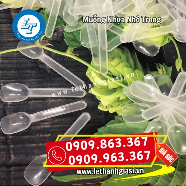 MUỖNG NHỰA NHỎ TRONG SUỐT