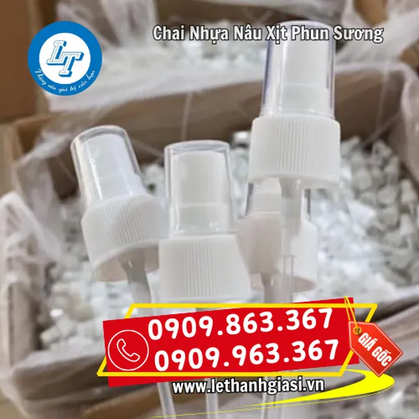 CHAI NHỰA NÂU XỊT PHUN SƯƠNG
