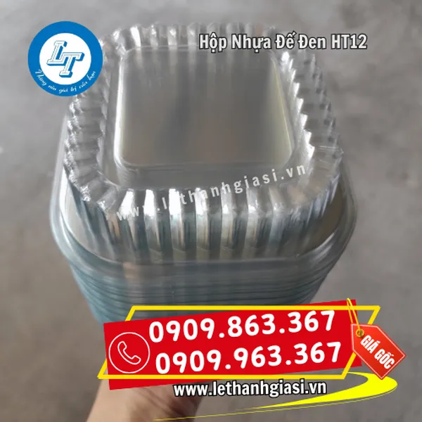 HỘP NHỰA ĐẾ ĐEN HT12