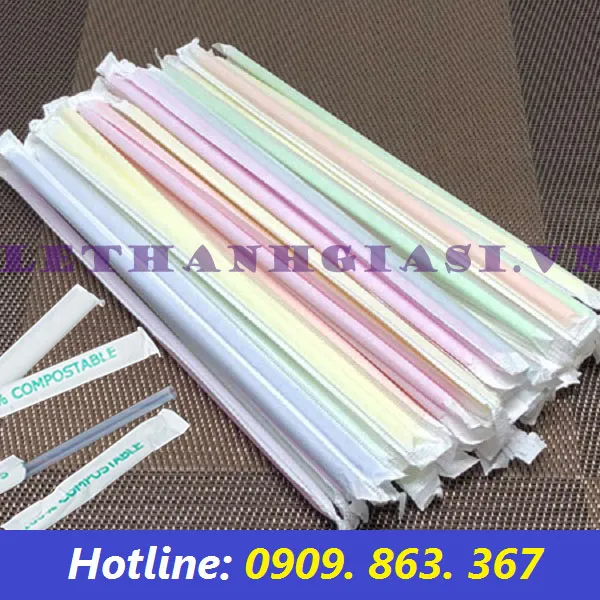 ỐNG HÚT TRÀ SỮA BỌC MÀNG GIẤY