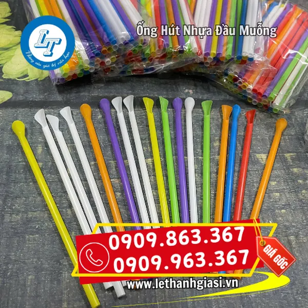 ỐNG HÚT NHỰA ĐẦU MUỖNG