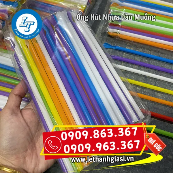 ỐNG HÚT NHỰA ĐẦU MUỖNG