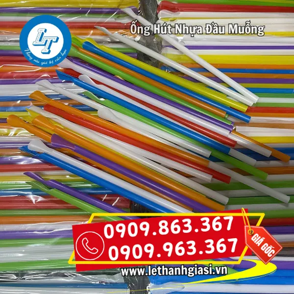 ỐNG HÚT NHỰA ĐẦU MUỖNG