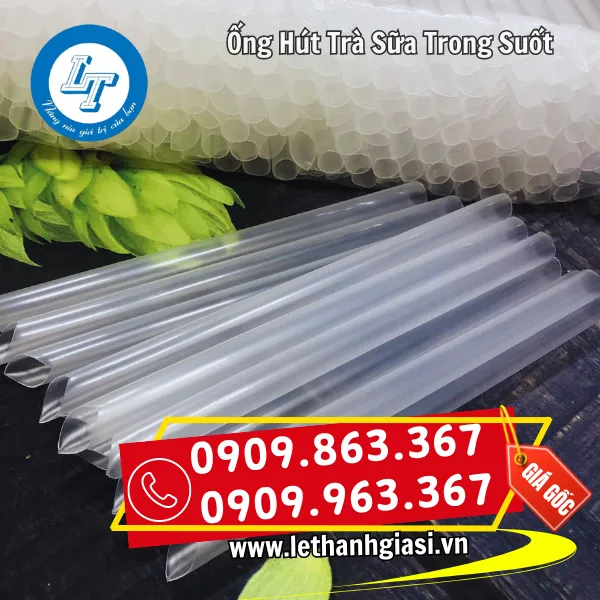 ỐNG HÚT TRÀ SỮA TRONG SUỐT