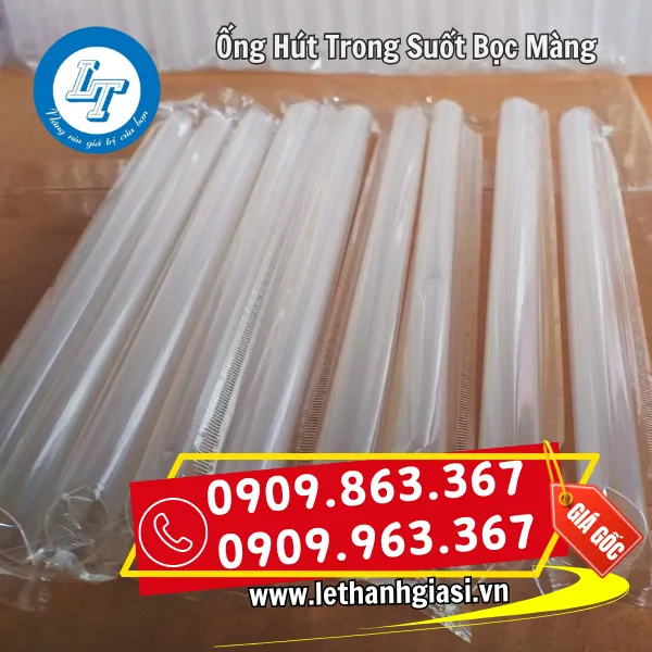 ỐNG HÚT TRÀ SỮA BỌC MÀNG PHI 12