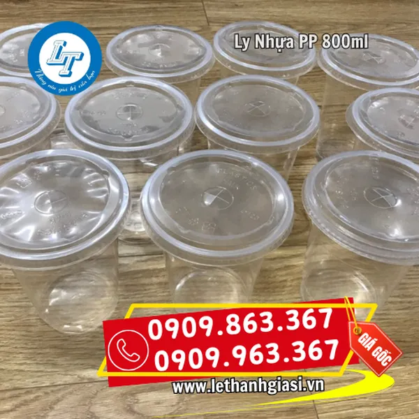 LY NHỰA PP TRƠN 800ML