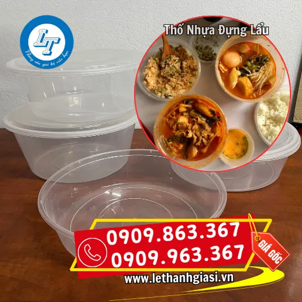 THỐ NHỰA ĐỰNG LẨU