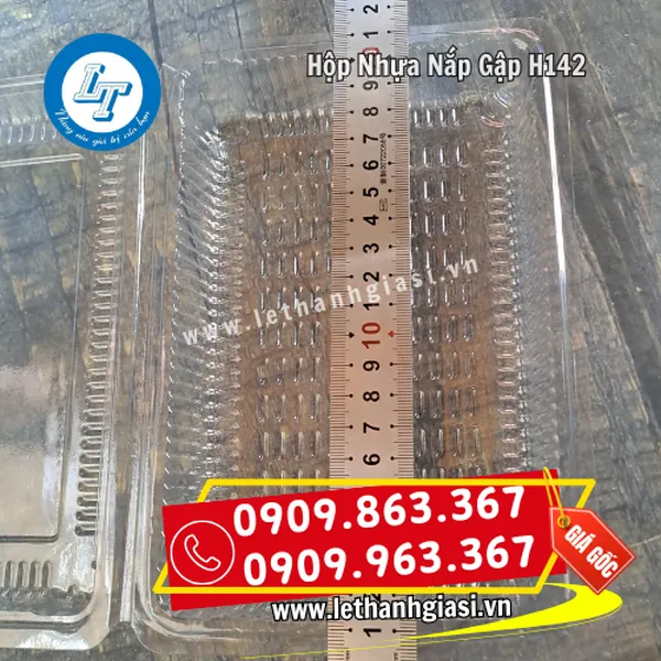 HỘP NHỰA NẮP GẬP H142