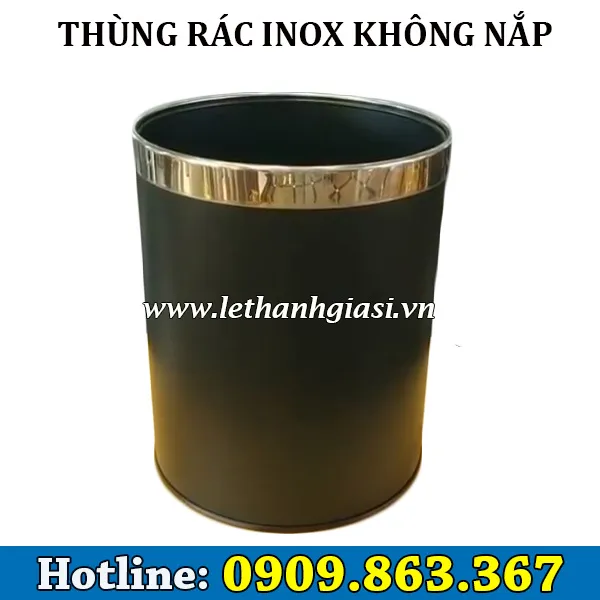 THÙNG RÁC INOX KHÔNG NẮP