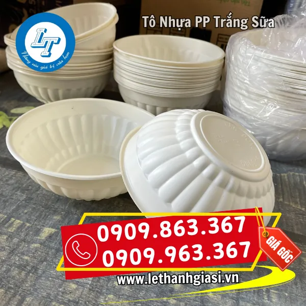 TÔ NHỰA PP TRẮNG SỮA 303
