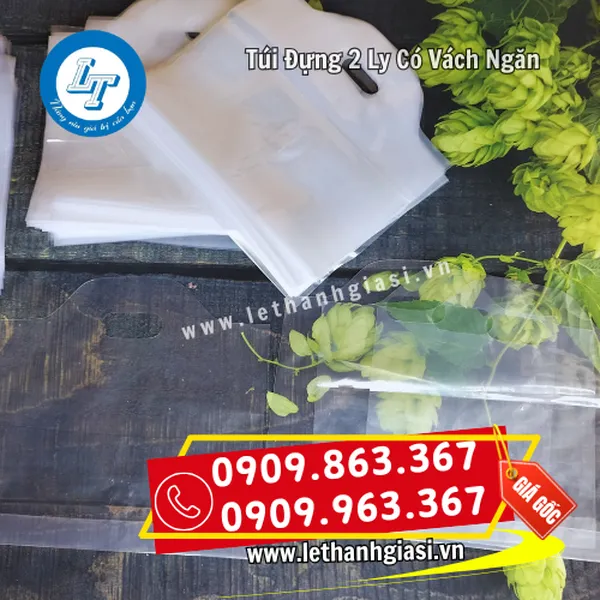 TÚI ĐỰNG 2 LY CÓ VÁCH NGĂN