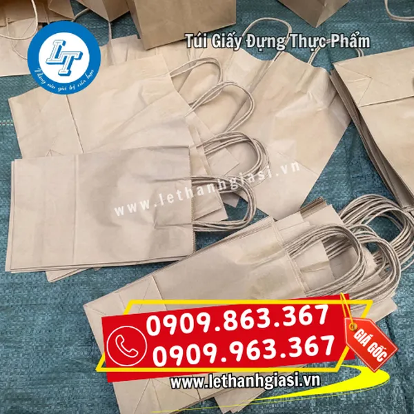 TÚI GIẤY ĐỰNG THỰC PHẨM - TÚI GIẤY XI MĂNG
