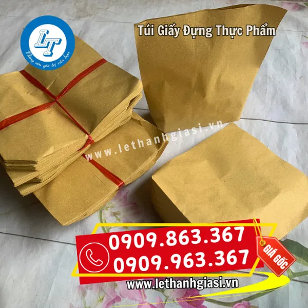 TÚI GIẤY ĐỰNG THỰC PHẨM - TÚI GIẤY XI MĂNG
