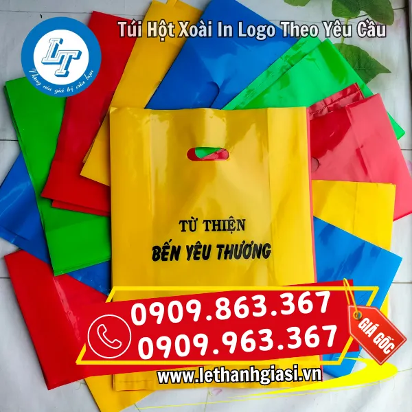 TÚI HỘT XOÀI IN LOGO THEO YÊU CẦU