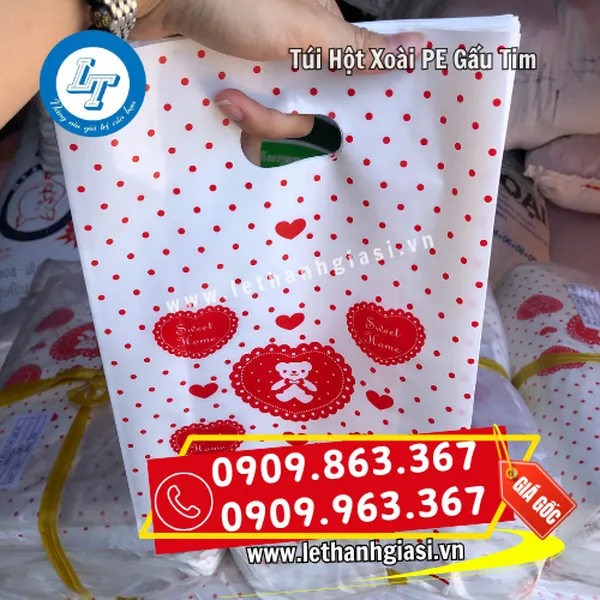 TÚI PE XOÀI GẤU TIM