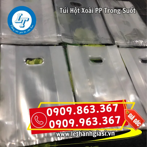 TÚI HỘT XOÀI TRONG SUỐT