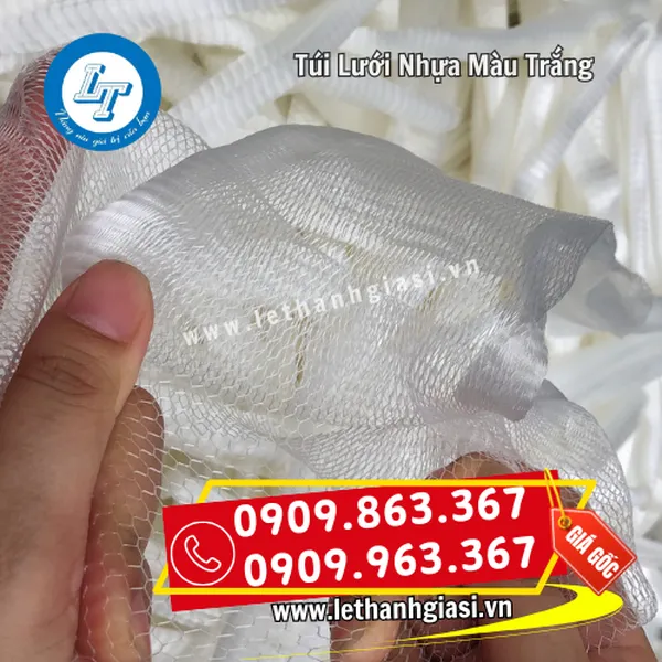 TÚI LƯỚI NHỰA MÀU TRẮNG