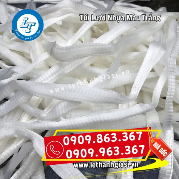 TÚI LƯỚI NHỰA MÀU TRẮNG