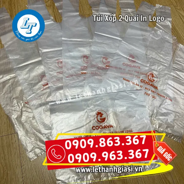 TÚI XỐP 2 QUAI IN LOGO THEO YÊU CẦU