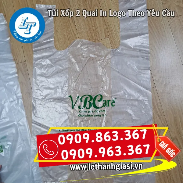 TÚI XỐP 2 QUAI IN LOGO THEO YÊU CẦU