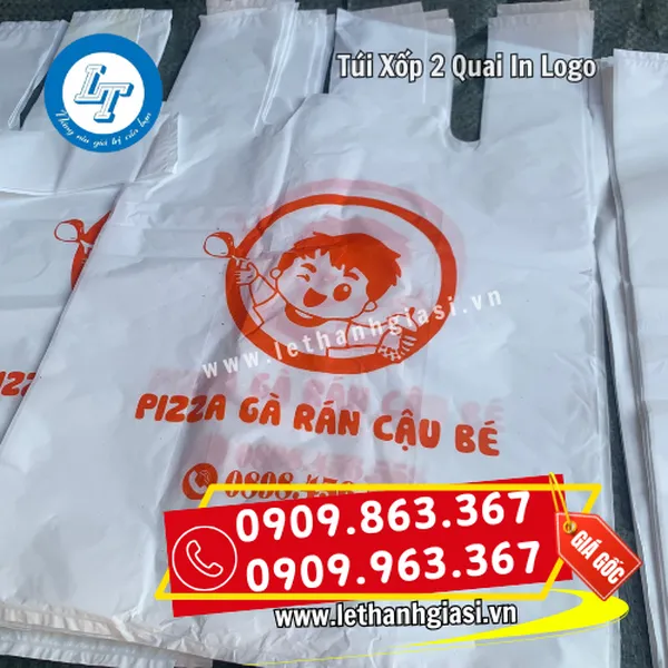 TÚI XỐP 2 QUAI IN LOGO THEO YÊU CẦU