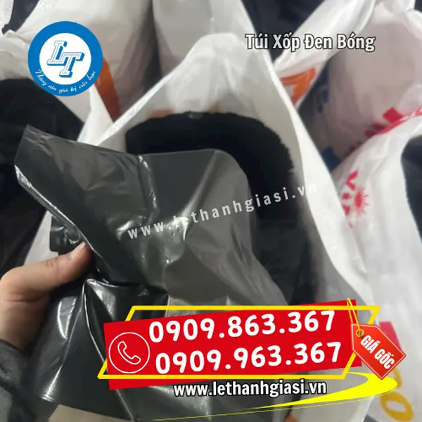 TÚI XỐP ĐEN BÓNG